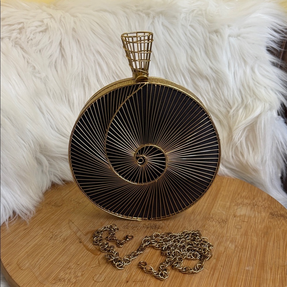 Ramla NIP Spiral Tourbillon Handmade Moroccan Clutch Crossbody Shoulder Bag $339 - Picture 12 of 17